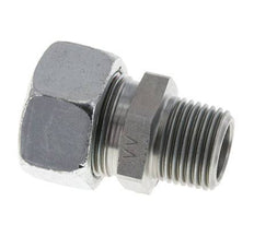 18L & R1/2'' Verzinkter Stahl Geradeschneidende Verschraubung mit Außengewinde 315 bar ISO 8434-1