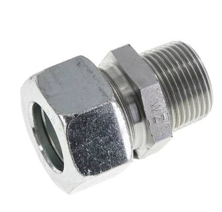 22L & R3/4'' Verzinkter Stahl, gerade Schneidverschraubung mit Außengewinde 160 bar ISO 8434-1