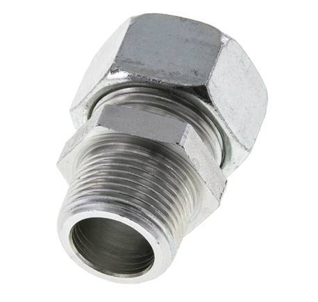 22L & R3/4'' Verzinkter Stahl, gerade Schneidverschraubung mit Außengewinde 160 bar ISO 8434-1