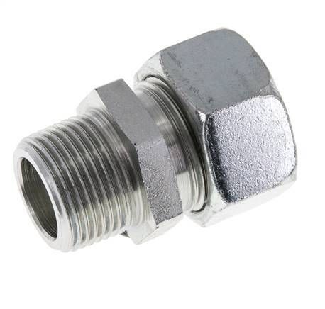 22L & R3/4'' Verzinkter Stahl, gerade Schneidverschraubung mit Außengewinde 160 bar ISO 8434-1