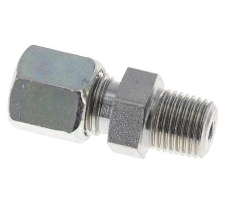 6S & R1/4'' Verzinkter Stahl Geradeschneidende Verschraubung mit Außengewinde 630 bar ISO 8434-1