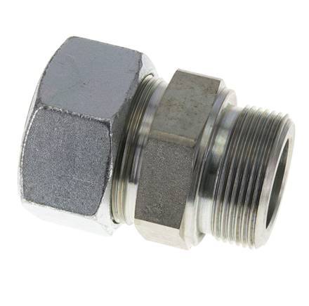 38S & R1-1/2'' Verzinkter Stahl Geradeschneidende Verschraubung mit Außengewinde 315 bar ISO 8434-1