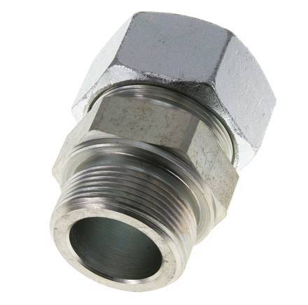 38S & R1-1/2'' Verzinkter Stahl Geradeschneidende Verschraubung mit Außengewinde 315 bar ISO 8434-1