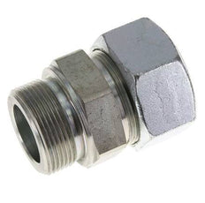38S & R1-1/2'' Verzinkter Stahl Geradeschneidende Verschraubung mit Außengewinde 315 bar ISO 8434-1