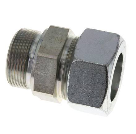 38S & R1-1/2'' Verzinkter Stahl Geradeschneidende Verschraubung mit Außengewinde 315 bar ISO 8434-1