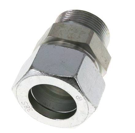 38S & R1-1/2'' Verzinkter Stahl Geradeschneidende Verschraubung mit Außengewinde 315 bar ISO 8434-1