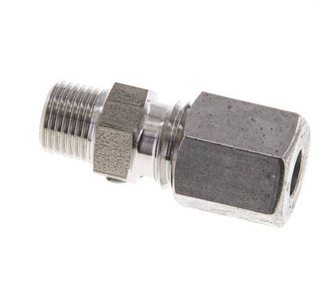 6L & R1/8'' Geradeschneidende Verschraubung aus Edelstahl mit Außengewinde 315 bar ISO 8434-1