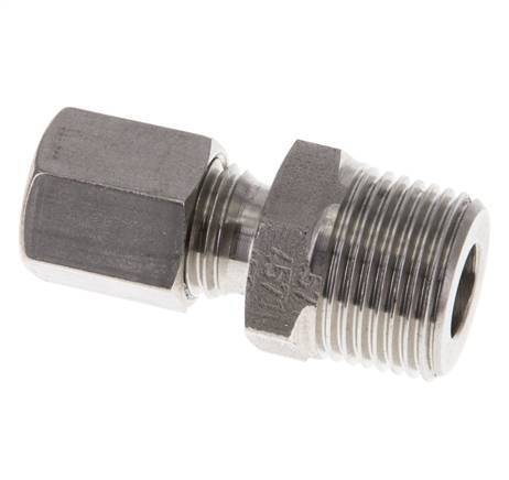 6L & R3/8'' Geradeschneidende Verschraubung aus Edelstahl mit Außengewinde 315 bar ISO 8434-1