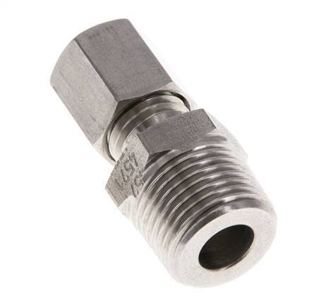 6L & R3/8'' Geradeschneidende Verschraubung aus Edelstahl mit Außengewinde 315 bar ISO 8434-1