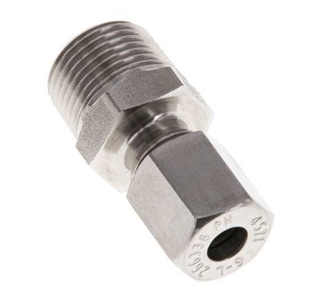 6L & R3/8'' Geradeschneidende Verschraubung aus Edelstahl mit Außengewinde 315 bar ISO 8434-1