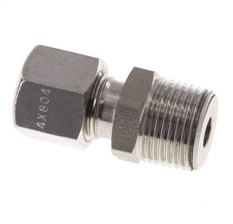 8L & R3/8'' Geradeschneidende Verschraubung aus Edelstahl mit Außengewinde 315 bar ISO 8434-1