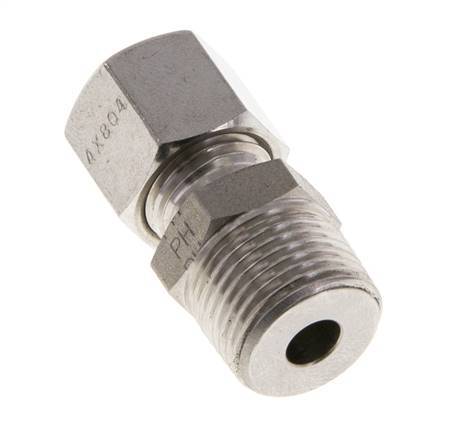 8L & R3/8'' Geradeschneidende Verschraubung aus Edelstahl mit Außengewinde 315 bar ISO 8434-1