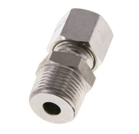 8L & R3/8'' Geradeschneidende Verschraubung aus Edelstahl mit Außengewinde 315 bar ISO 8434-1