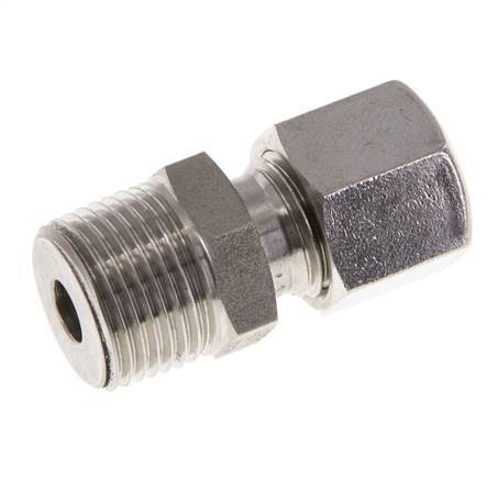 8L & R3/8'' Geradeschneidende Verschraubung aus Edelstahl mit Außengewinde 315 bar ISO 8434-1