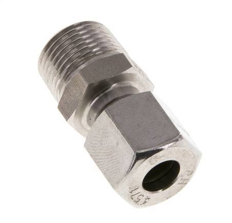 8L & R3/8'' Geradeschneidende Verschraubung aus Edelstahl mit Außengewinde 315 bar ISO 8434-1