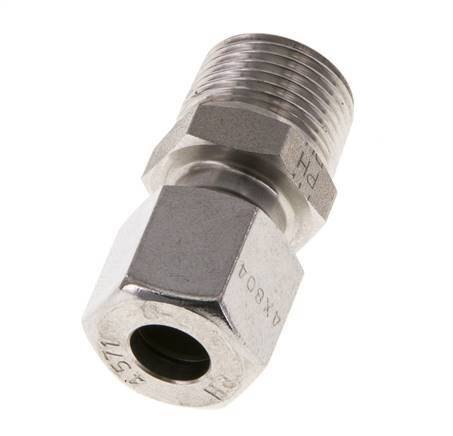 8L & R3/8'' Geradeschneidende Verschraubung aus Edelstahl mit Außengewinde 315 bar ISO 8434-1