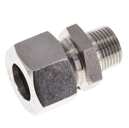 15L & R3/8'' Geradeschneidende Verschraubung aus Edelstahl mit Außengewinde 315 bar ISO 8434-1