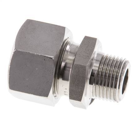 15L & R3/8'' Geradeschneidende Verschraubung aus Edelstahl mit Außengewinde 315 bar ISO 8434-1