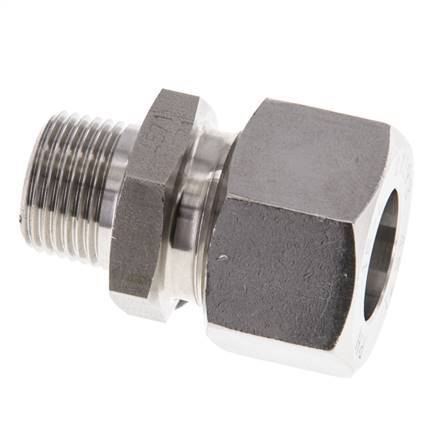 15L & R3/8'' Geradeschneidende Verschraubung aus Edelstahl mit Außengewinde 315 bar ISO 8434-1