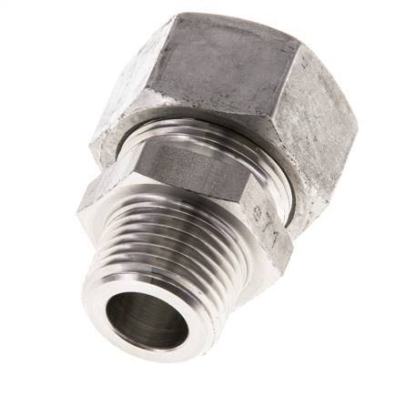 18L & R1/2'' Edelstahlverschraubungen mit Außengewinde 315 bar ISO 8434-1