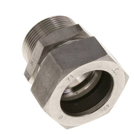42L & R1-1/2'' Geradeschneidende Verschraubung aus Edelstahl mit Außengewinde 160 bar ISO 8434-1
