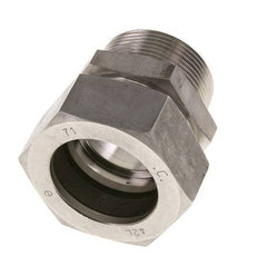 42L & R1-1/2'' Geradeschneidende Verschraubung aus Edelstahl mit Außengewinde 160 bar ISO 8434-1