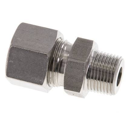 12L & R3/8'' Geradeschneidende Verschraubung aus Edelstahl mit Außengewinde 630 bar ISO 8434-1