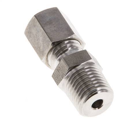 6L & R1/4'' Edelstahl-Kompressionsverschraubung mit Außengewinde 315 bar ISO 8434-1