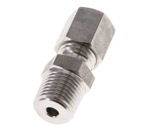 6L & R1/4'' Edelstahl-Kompressionsverschraubung mit Außengewinde 315 bar ISO 8434-1