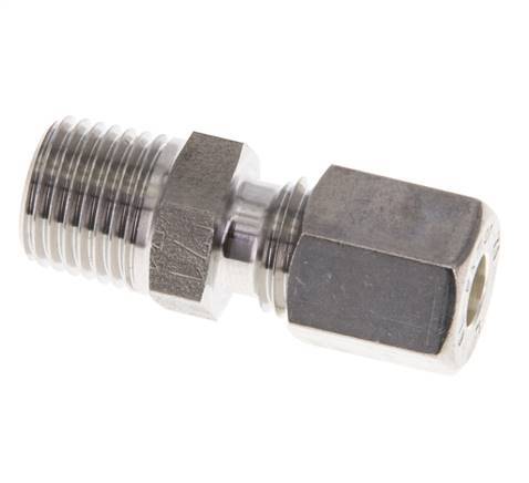 6L & R1/4'' Edelstahl-Kompressionsverschraubung mit Außengewinde 315 bar ISO 8434-1