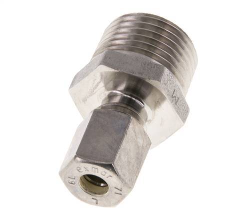 6L & R1/2'' Edelstahl-Kompressionsverschraubung mit Außengewinde 315 bar ISO 8434-1