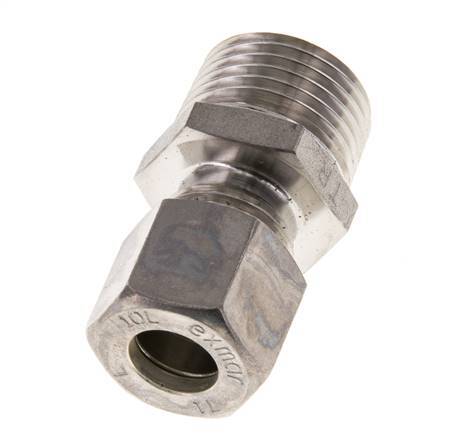 10L & R1/2'' Edelstahl-Kompressionsverschraubung mit Außengewinde 315 bar ISO 8434-1