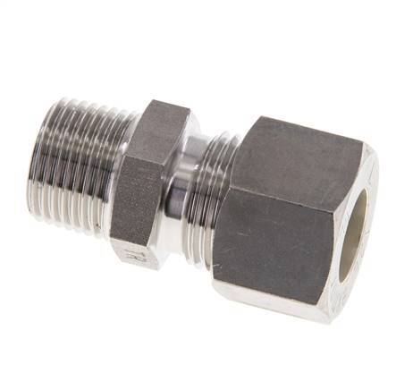 12L & R3/8'' Edelstahl-Kompressionsverschraubung mit Außengewinde 315 bar ISO 8434-1