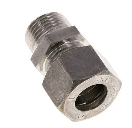 15L & R1/2'' Edelstahl-Kompressionsverschraubung mit Außengewinde 315 bar ISO 8434-1