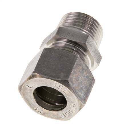 15L & R1/2'' Edelstahl-Kompressionsverschraubung mit Außengewinde 315 bar ISO 8434-1