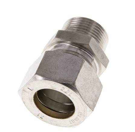 22L & R3/4'' Edelstahl-Kompressionsverschraubung mit Außengewinde 160 bar ISO 8434-1