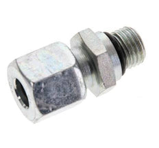 8L & UNF 7/16''-20 Zink plated Steel Straight Cutting Fitting with Male Threads 315 bar ISO 8434-1