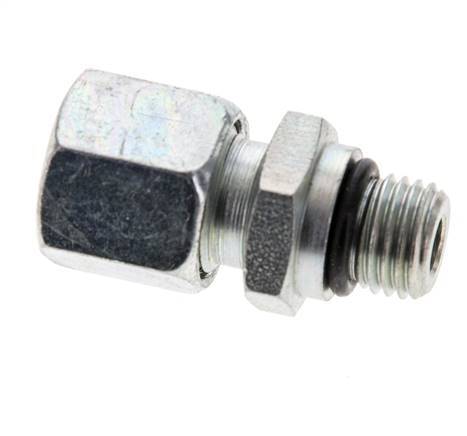 8L & UNF 7/16''-20 Verzinkter Stahl Geradeschneidende Verschraubung mit Außengewinde 315 bar ISO 8434-1