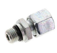 8L & UNF 7/16''-20 Verzinkter Stahl Geradeschneidende Verschraubung mit Außengewinde 315 bar ISO 8434-1