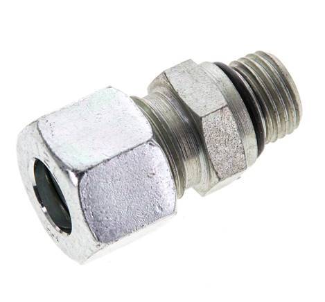 12L & UNF 9/16''-18 Verzinkter Stahl Gerade Schneidverschraubung mit Außengewinde 315 bar ISO 8434-1