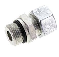 15L & UNF 7/8''-14 Verzinkter Stahl Geradeschneidende Verschraubung mit Außengewinde 315 bar ISO 8434-1