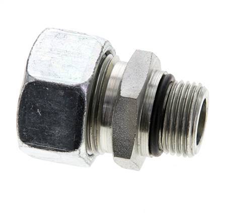 22L & UNF 7/8''-14 Zink plated Steel Straight Cutting Fitting with Male Threads 160 bar ISO 8434-1