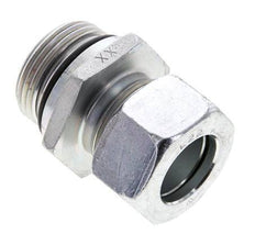 22L & UN 1-5/16''-12 Zink plated Steel Straight Cutting Fitting with Male Threads 160 bar ISO 8434-1
