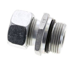 22L & UN 1-5/16''-12 Zink plated Steel Straight Cutting Fitting with Male Threads 160 bar ISO 8434-1