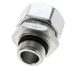 28L & UN 1-1/16''-12 Verzinkter Stahl Geradeschneidende Verschraubung mit Außengewinde 160 bar ISO 8434-1