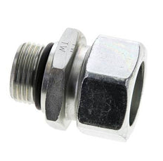 28L & UN 1-1/16''-12 Verzinkter Stahl Geradeschneidende Verschraubung mit Außengewinde 160 bar ISO 8434-1