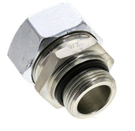 35L & UN 1-5/16''-12 Verzinkter Stahl Geradeschneidende Verschraubung mit Außengewinde 160 bar ISO 8434-1