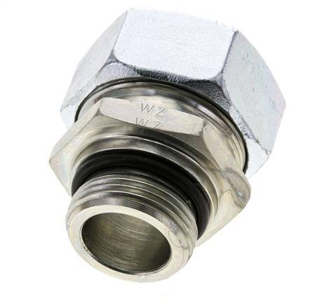 35L & UN 1-5/16''-12 Verzinkter Stahl Geradeschneidende Verschraubung mit Außengewinde 160 bar ISO 8434-1
