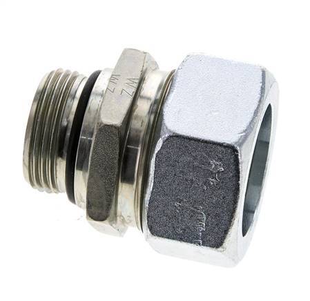 35L & UN 1-5/16''-12 Verzinkter Stahl Geradeschneidende Verschraubung mit Außengewinde 160 bar ISO 8434-1
