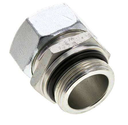 35L & UN 1-5/8''-12 Verzinkter Stahl Geradeschneidende Verschraubung mit Außengewinde 160 bar ISO 8434-1